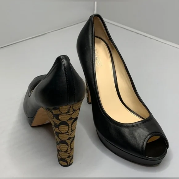 COACH Black Leather Pumps - Picture 5 of 6